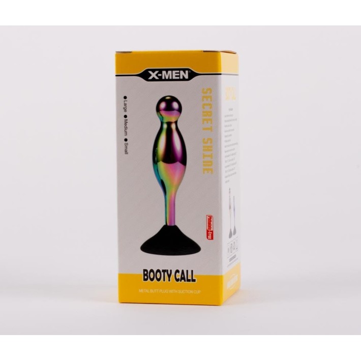 Dop Anal Cu Bijuterie Secret Shine Booty Call L V, Metalic Multicolor, 12 Cm 3