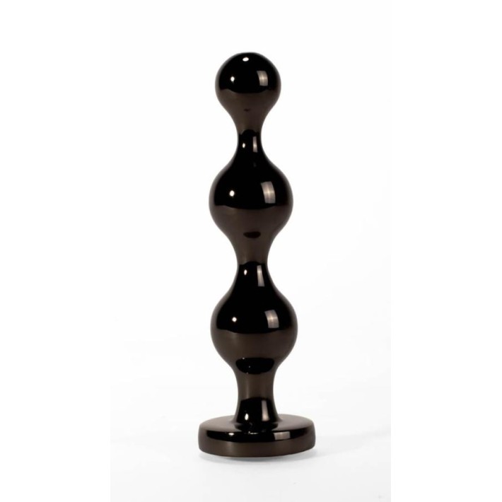 Dop Anal Cu Bijuterie Secret Shine Booty Call S, Metalic + Negru, 10.5 Cm 3