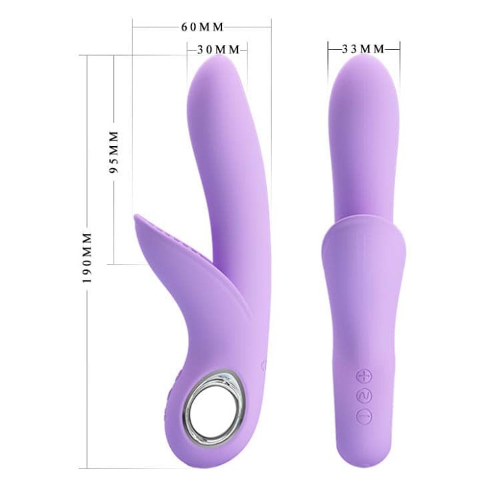 Vibrator Rabbit Carol, Lila, 19 Cm 10