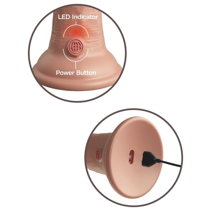 Vibrator Realistic Dual Density Silicone Cock, Natural, 15 Cm 8