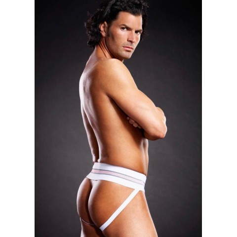 Lenjerie sexy barbati, Microfiber Jock Strap White S/m L/xl, S-m, pasiune.ro