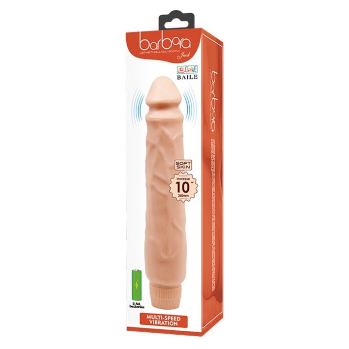 Vibrator Realistic Barbara Jack, Natural, 19 Cm 6