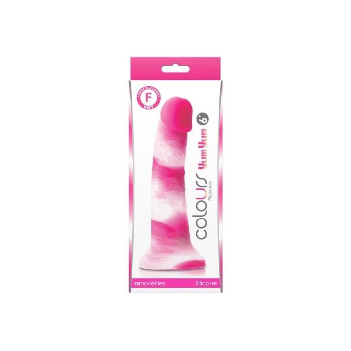 Dildo Clasic Colours Pleasures Yum Yum, Roz, 15 Cm 2