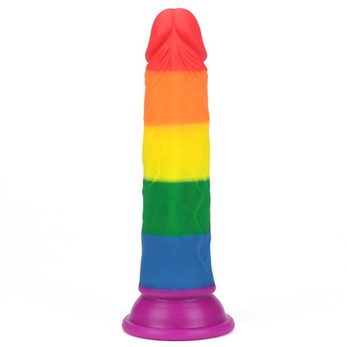 Dildo Clasic Cu Ventuza Prider, Multicolor, 18.5 Cm 4