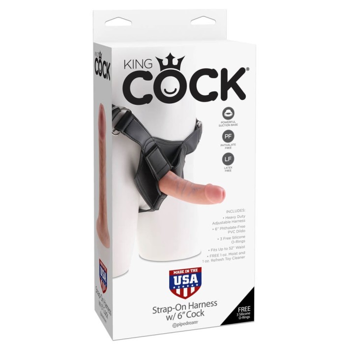 Ham Strap-on Cu Dildo King Cock, Natural, 15 Cm 8
