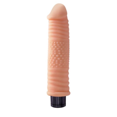Chisa Novelties, Vibrator Real Touch Xxx Vibrating Cock No.07, Natural, 19 Cm, pasiune.ro