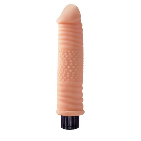 ou, Vibrator Real Touch Xxx Vibrating Cock No.07, Natural, 19 Cm, pasiune.ro