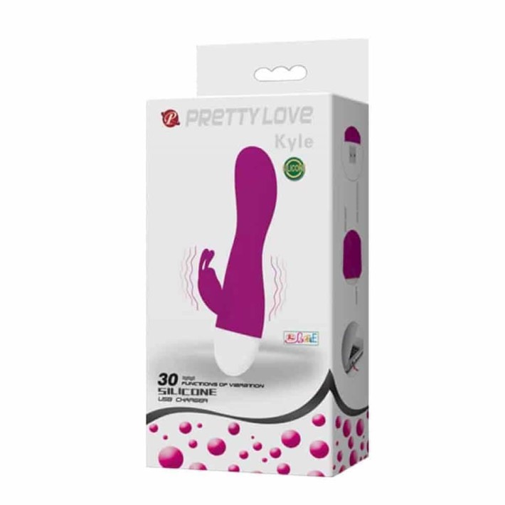 Vibrator Rabbit Kyle, Violet, 15 Cm 6