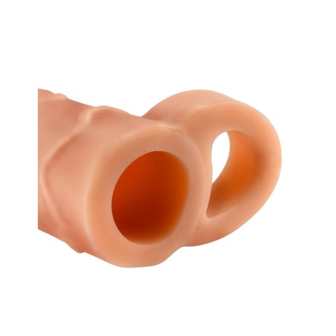 Pipedream - Fantasy XTensions, Extensie/manson Penis Cu Inel Pentru Testicule Perfect 1 Extension, Natural, +2.5 Cm, pasiune.ro