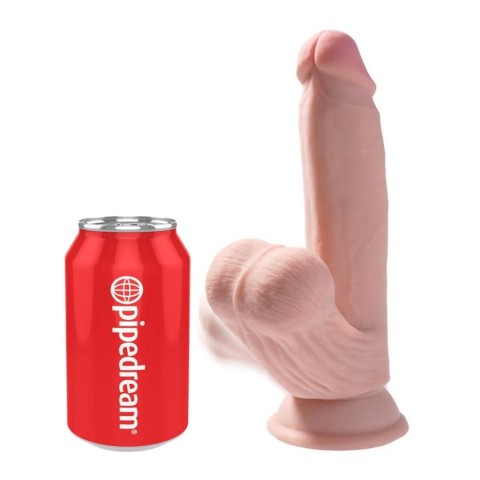 Pagina 7 - Dildouri Clasice, Dildo Clasic Cu Balans Testicule King Cock Triple Density, Natural, 17.8 Cm, pasiune.ro