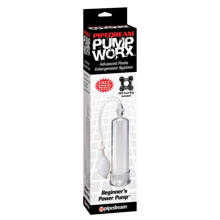 Pompa Penis Pentru Incepatori Beginners Power Pump, Transparent 4