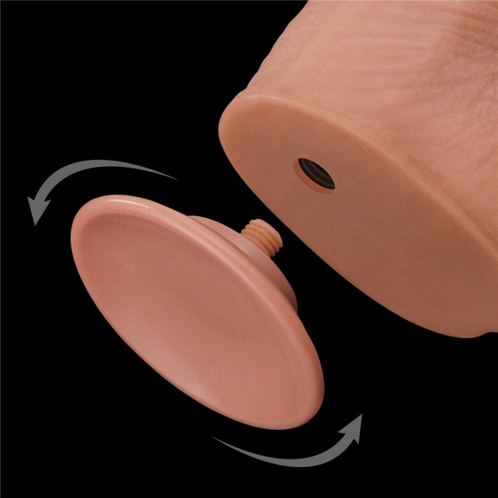 Dildo Ultra Realistic King Sized Sliding Skin Dual Layer Dong, Natural, 34 Cm 4