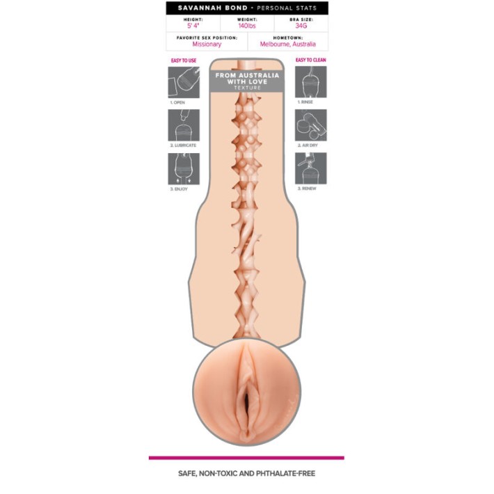 Masturbator Vagin Fleshlight Savannah Bond 17