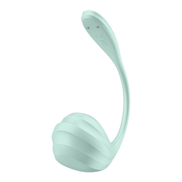 Vibrator Special Portabil Smooth Petal, Verde Menta 4