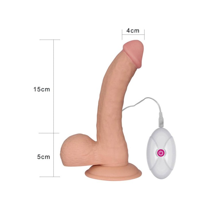 Vibrator Realistic The Ultra Soft Dude, Natural, 20 Cm 5