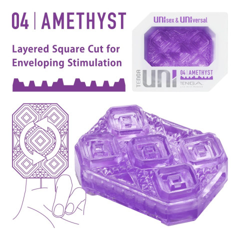 Tenga, Stimulator Unisex Uni Amethyst, pasiune.ro