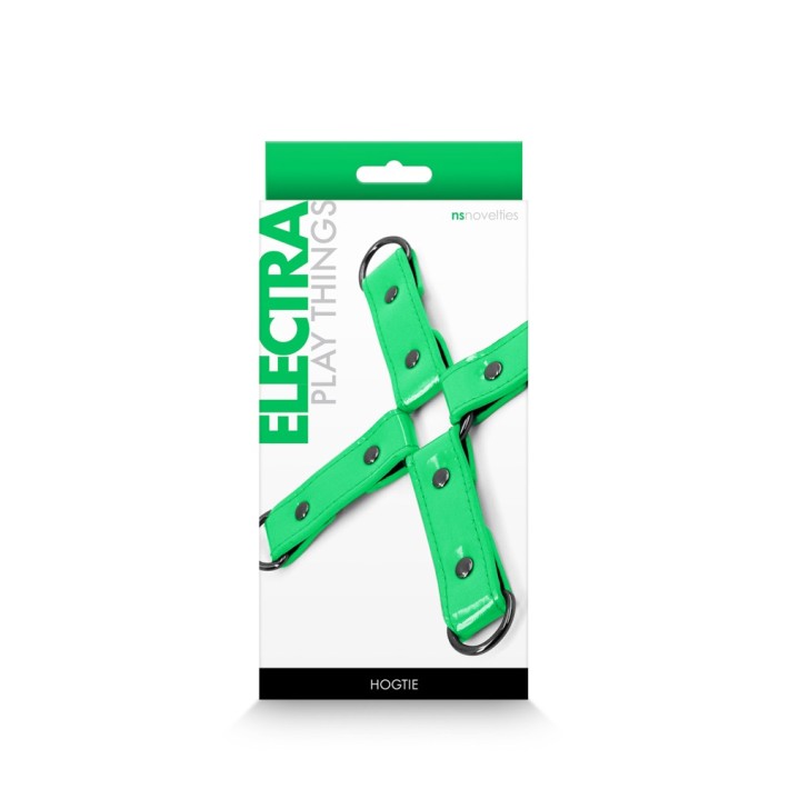 Sistem Imobilizare Erotica Tip Hogtie Electra, Verde Neon 2