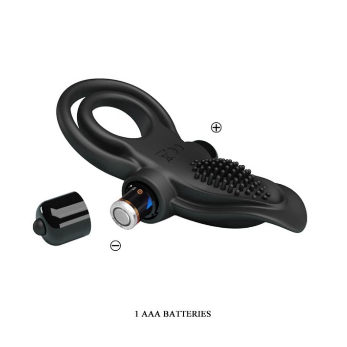 Inel Penis Cu Vibratii, Negru 2