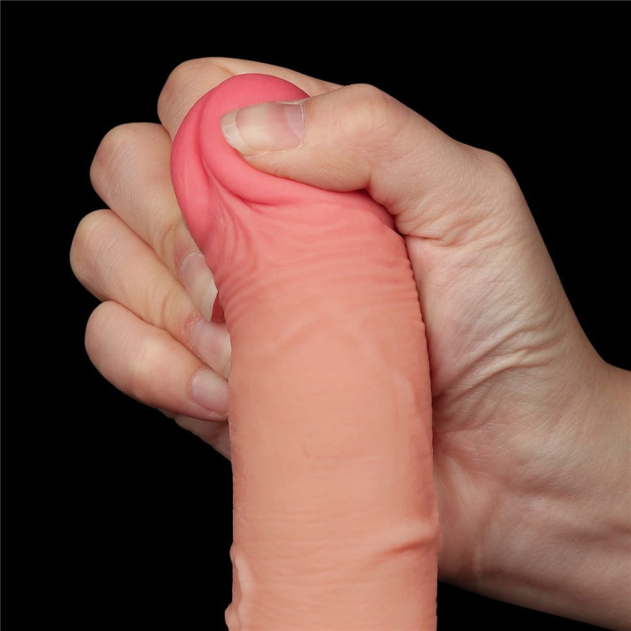 Dildo Realistic Sliding Skin Dual Layer I, Natural, 19 Cm 10