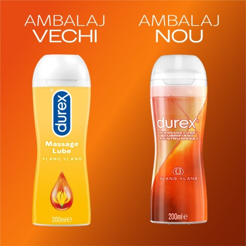 Durex, Lubrifiant Durex Play Massage 2 In 1 Sensual 200 Ml, pasiune.ro