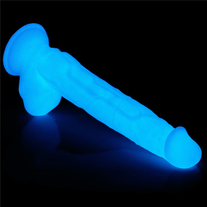 Dildo Fosforescent Lumino Play, Alb, 26 Cm 13