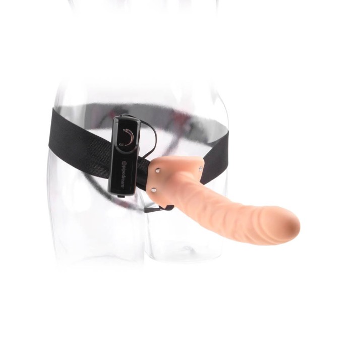 Strap-on/extensie Penis Cu Vibratii, Natural, 20 Cm 2