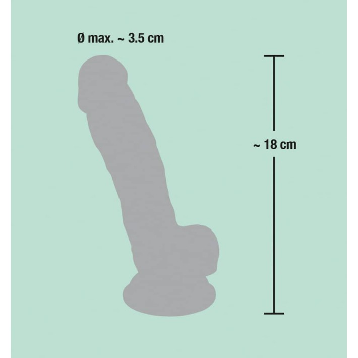 Dildo Clasic Cu Ventuza, Natural, 18 Cm 4