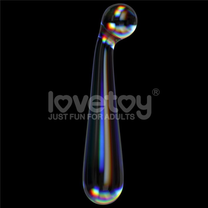 Dildo Sticla Twilight Gleam Glass Dildo- Alluring Arc, Transparent, 17 Cm 5