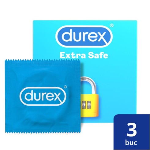 prezervative, Prezervative Durex Extra Safe 3 Bucati, pasiune.ro