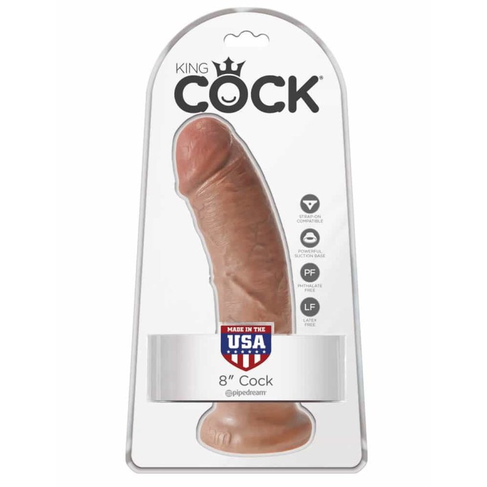 Dildo Realistic Cu Ventuza, Natural, 20 Cm 2