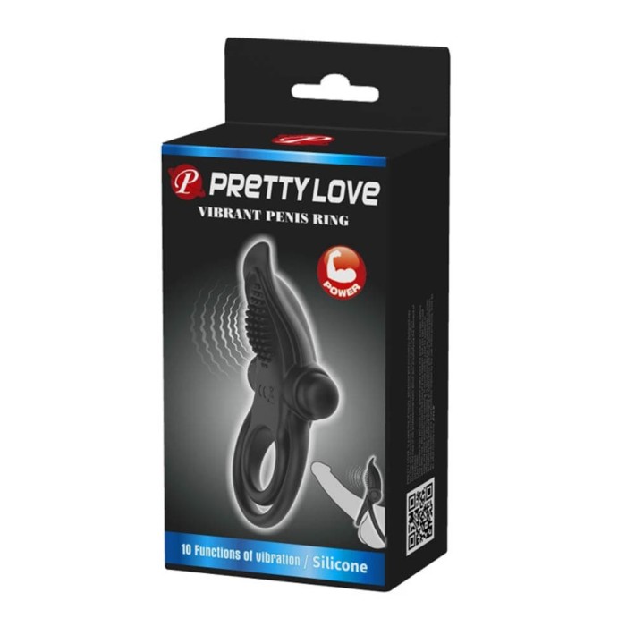 Inel Penis Cu Vibratii, Negru 7