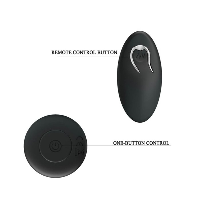 Dop Anal Cu Vibratii Mr. Play Super Power I, Negru, 12 Cm 3