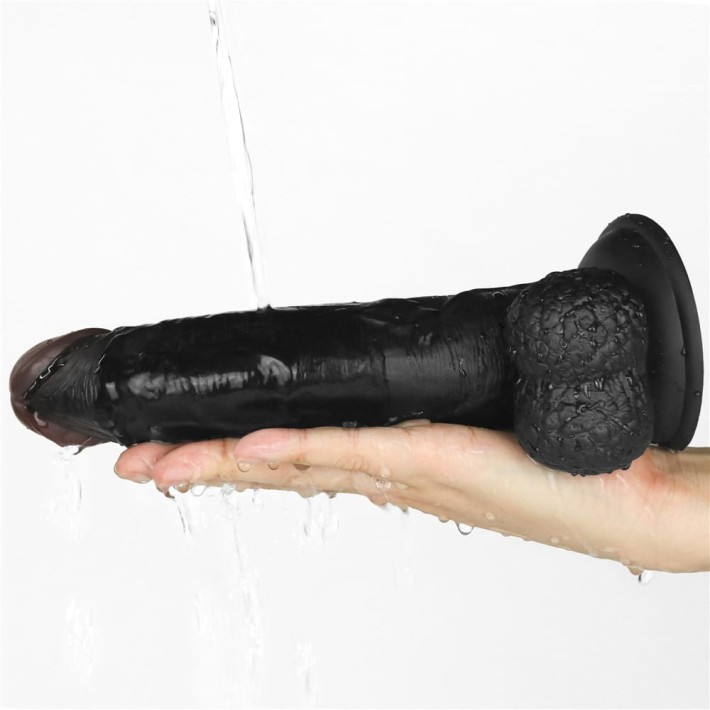 Set Ham Strap-on Si Dildo Cu Vibratii Easy Strapon, Negru, 21.5 Cm 6