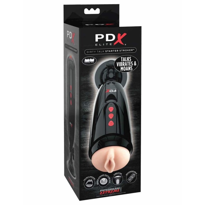Masturbator Cu Vibratii Si Functie Audio Dirty Talk Starter Stroker 5