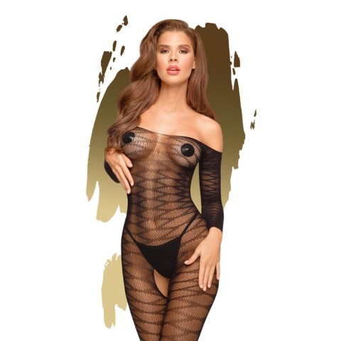 stocking, Bodystocking Decupat Sexy Dreamy Diva, Negru, S-l, pasiune.ro