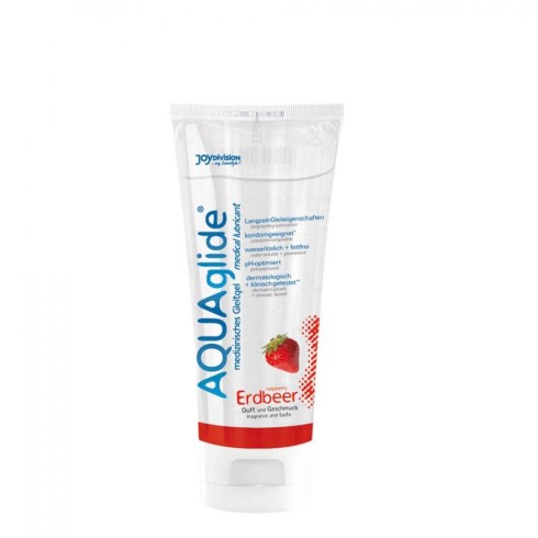 lubrifiant, Lubrifiant Aquaglide Cu Aroma De Capsuni, 100 Ml, pasiune.ro