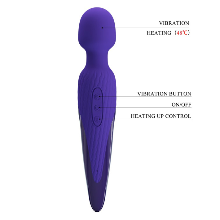 Vibrator Bagheta Cu Functie Incalzire Antony Youth, Indigo, 26 Cm 6