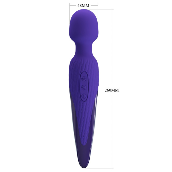 Vibrator Bagheta Cu Functie Incalzire Antony Youth, Indigo, 26 Cm 8