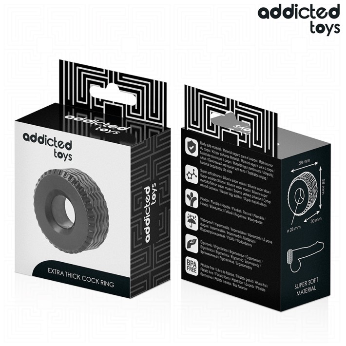 Inel Penis Extra Gros Addicted Toys 7