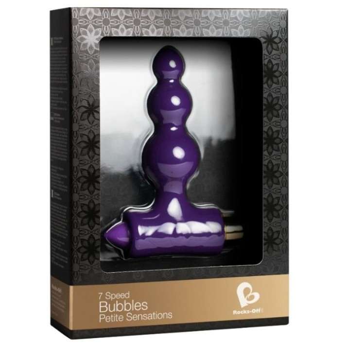 Dildo Anal Cu Vibratii Bubbles Petite Sensations, Mov, 10.5 Cm 2