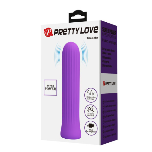 pretty, Vibrator Clasic Blanche, Mov Ii, 10 Cm, pasiune.ro