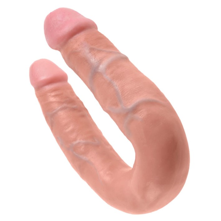 Dildo Dublu King Cock Medium, Natural, 34.5 Cm 6