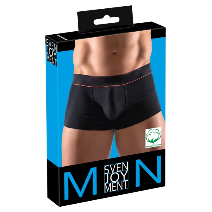 Boxeri Negri Din Bumbac Organic Pentru Barbati, Cu Buzunar Dublu 4