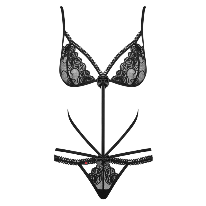 Body Fantezie Wonderia, Negru, S/m 9