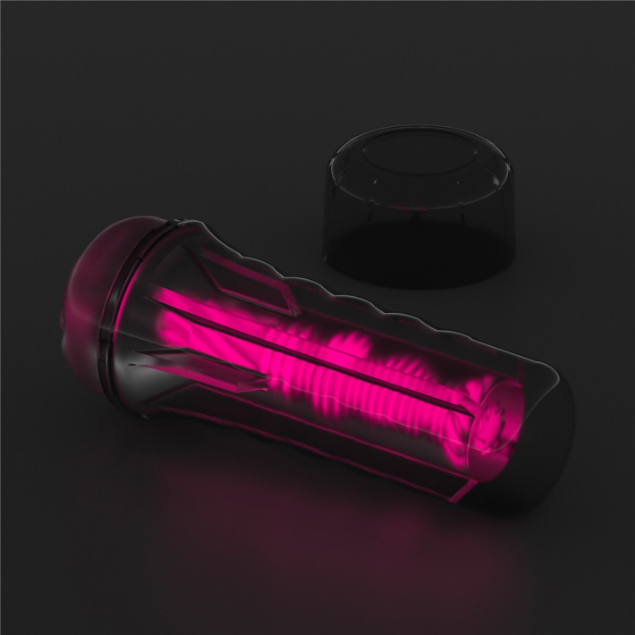 Masturbator Fantezie Fosforescent Lumino Play, Roz, 21.5 Cm 17