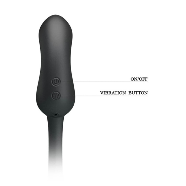 Manson Penis, Inel Testicule Si Dop Anal Cu Vibratii Hercules, Negru 2