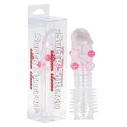 manson, Extensie/manson Penis Super Stretch, Transparent, 14 Cm, pasiune.ro