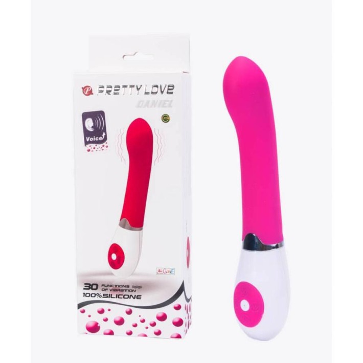 Vibrator Cu Control Vocal Daniel, Roz, 19.5 Cm 3