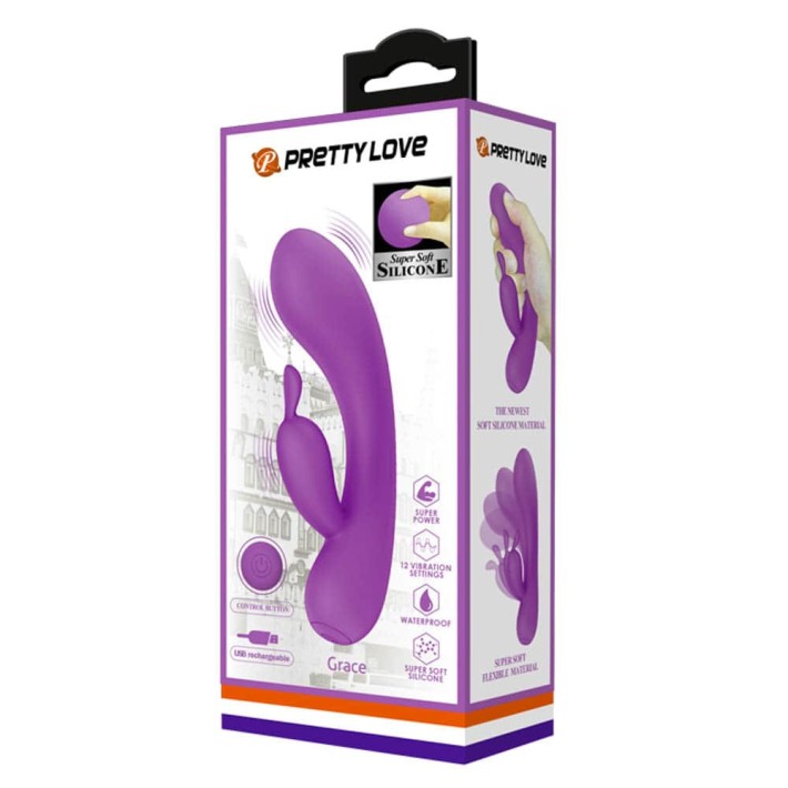 Vibrator Rabbit Grace, Mov, 16.5 Cm 4