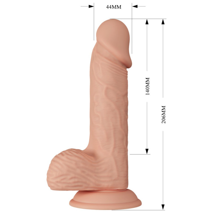 Vibrator Realistic Beautiful Catoblepas, Natural, 20.5 Cm 2